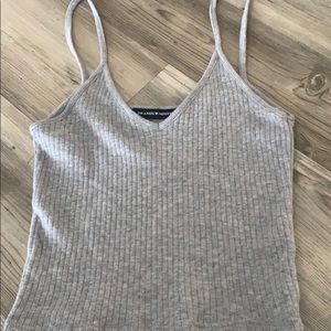 Gray tank top from Brandy Melville.